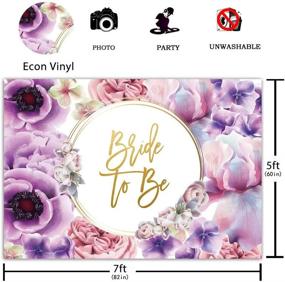 img 3 attached to 🌸 Vibrantly Floral Funnytree Bridal Shower Party Backdrop: Perfect for Photography, Bachelorette, and Bride to Be Portraits! Rose Dessert Decorations, Pink & Purple Theme, Includes Photo Props - Studio Quality 7x5ft Banner.