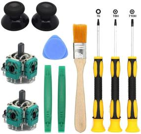 img 4 attached to 🎮 Yoogeer 2-Pack 3D Controller Joystick Axis Analog Sensor Module & Thumbstick for Xbox One - Includes Install Open Shell Tool, Torx T10H T8H T6 Screwdriver, Safe Prying Tool, and Cleaning Brush