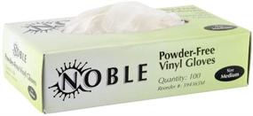 img 4 attached to 🧤 100 Pcs Noble Products Disposable Vinyl Gloves - Latex Free, Powder Free Clear Gloves for Cleaning, Cooking, Beauty, Dishwashing - Medium Size