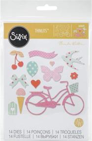 img 2 attached to 🔍 Sizzix 660695 Thinlits 14 Die Set: Discover Whimsy & Delight with Brenda Walton