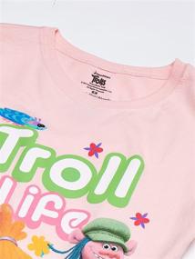 img 3 attached to Trolls Girls' Little Girls' Movie Life Short-Sleeve Tee