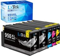 lxtek high-yield ink cartridge set for hp 950 950xl 951 951xl (5 pack), compatible with officejet pro 8600 8610 8620 8630 8100 8625 8615 276dw (2 black, 1 yellow, 1 magenta, 1 cyan) logo