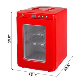 img 3 attached to 🔬 Scientific Lab Incubator: Happybuy Red Reptile Incubator 25L, Digital Cooling & Heating, 5-60°C Temperature Range, 12V/110V, Ideal for Small Reptiles and Reptile Egg Incubation