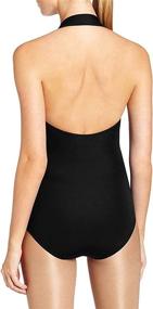 img 2 attached to 🩱 Capezio Halter Leotard for Women