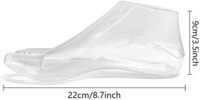 img 3 attached to Transparent Plastic Foot Model Tools: Perfect Ankle-High Shoes Display Supports - 1 Pair