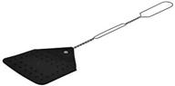 🪰 amish made rrd leather fly swatter (17”) - heavy duty bug swatter for flies, mosquitoes, horse flies, wasps, insects - durable metal spring handle - rustic design (black, 1 pack) logo