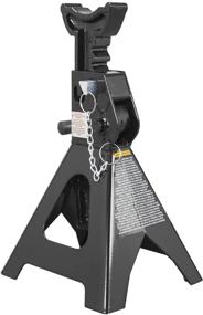 img 3 attached to Black Torin Double Locking Steel Jack Stands, 2 Pack, 3 Ton (6,000 LBs) Capacity - AT43002AB