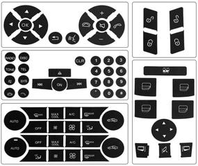 img 4 attached to Набор для ремонта кнопки RDBS и наклейки для Mercedes Benz W204 C250 C350 E-Class ML GL GLK - Обновите своё рулевое колесо, кондиционер, окно, радио, номер, дверь и кондиционер.