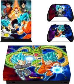 img 1 attached to Vanknight Vinyl Skin Decals Sticker Cover Set for Xbox One X(XB1 X) Console - Console Remote Controllers Skin for the Xbox One X Console