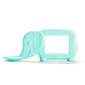 img 4 attached to 🍼 Baby Toon Silicone Teether Spoon – Elephant Mint | Shark Tank Featured