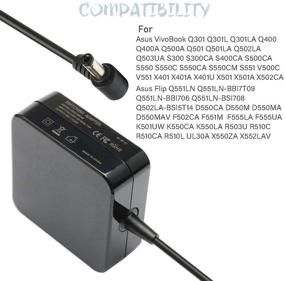 img 2 attached to 💡 Блок питания высокого качества на 65 Вт для ноутбуков ASUS EXA0703YH PA-1700-02 X401A X501A X502C X554L X555L A53S A55A F555 F554LA F551C F551M F554 F554L ADP-65AW ADP-65BW