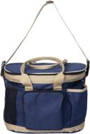 🐴 huntley equestrian deluxe grooming organizer bag in navy blue (02123) логотип