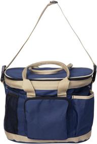 img 4 attached to 🐴 Huntley Equestrian Deluxe Grooming Organizer Bag in Navy Blue (02123)