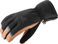 salomon mens propeller black x large men's accessories in gloves & mittens logo