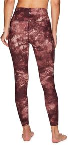 img 3 attached to 🩲 RBX Active Women's Ankle Full-Length Printed Athletic Running Yoga Leggings
