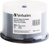 💿 premium performance: verbatim inkjet printable dvd-r discs (ver96552) logo