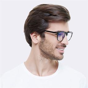 img 2 attached to ✨ FEIYOLD Blue Light Blocking Glasses: Retro Round, Ultimate Eyestrain Relief for Women and Men - 2Pack