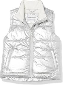 img 1 attached to 🧥 Stay Cozy with Amazon Essentials Girls' Heavy-Weight Puffer Vest