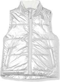 img 2 attached to 🧥 Stay Cozy with Amazon Essentials Girls' Heavy-Weight Puffer Vest