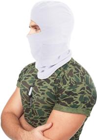 img 1 attached to 🌞 Summer Balaclava Sun Protection Face Mask with Breathable Long Neck Cover for Men - 3 Pack