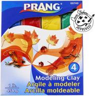 🎨 prang modeling clay set - 4 colored clay blocks, 0.25 lbs each, red, yellow, green and blue (00740) logo