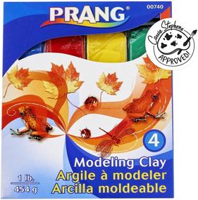 img 4 attached to 🎨 Prang Modeling Clay Set - 4 Colored Clay Blocks, 0.25 lbs Each, Red, Yellow, Green and Blue (00740)
