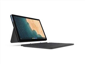 img 2 attached to 💻 Ноутбук Lenovo Chromebook Duet 2 в 1 | Дисплей 10.1" WUXGA | MediaTek Helio P60T | 4 ГБ ОЗУ | 128 ГБ SSD | Графика ARM G72 MP3 | ОС Chrome | ZA6F0031US (ледяно-голубой + железно-серый)