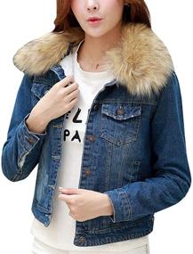 img 2 attached to YOUMU Fleece Jacket Thicken Sherpa Women's Clothing in Coats, Jackets & Vests