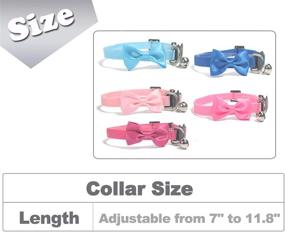 img 3 attached to 🐱 Enhance Your Cat's Style and Safety with ZBLGO Cat Collars — 5PCS with Bells