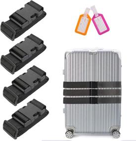 img 3 attached to 🧳 Аксессуары для чемодана Yufenge: Повысьте удобство путешествия с помощью функций регулируемой антипрокладки