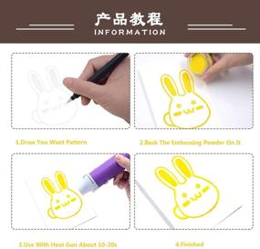 img 1 attached to ✒️ Mofa Double-Head Inkssentials Embossing Pens: Clear Embossing Marker Ink for Sticky Designs