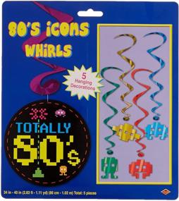 img 3 attached to 🌀 80's Spiral Decorations (Pack of 5)