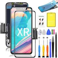📱 high-quality iphone xr screen replacement kit with screen protector & repair tools - compatible with model a1984, a2105, a2106, a2108, 6.1-inch lcd display touch screen assembly logo