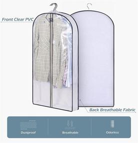 img 1 attached to 👕 Maximize Closet Space with SLEEPING LAMB 40'' Hanging Clothes Storage Bags for Coats, Shirts, and Sweaters - 2 Pack