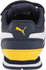 img 2 attached to PUMA Unisex Toddler Sneakers: Carson 2 Metallic Mesh Hook and Loop - Black-Gold, Size 4