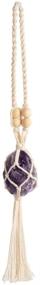 img 4 attached to 🚗 Enhance Car Décor with Natural Amethyst Rearview Mirror Pendant Ornaments - Perfect for Healing, Indoor Decoration, and Christmas Party Décor