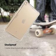 📱 valkit translucent frosted back protective smart cover for ipad 9th/8th/7th generation, ipad 10.2 2021/2020/2019, gold - auto wake/sleep logo