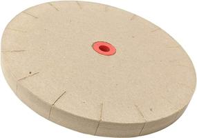 img 2 attached to American-Made 8-inch Slotted Paper Polishing Wheel for 6-inch Grinders - Effortlessly Deburr, Polish, and Hone on Your Bench Grinder