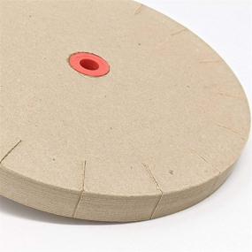 img 1 attached to American-Made 8-inch Slotted Paper Polishing Wheel for 6-inch Grinders - Effortlessly Deburr, Polish, and Hone on Your Bench Grinder