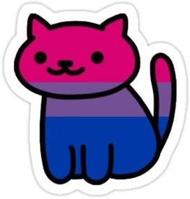img 1 attached to Neko Pride Bisexual Sticker Graphic