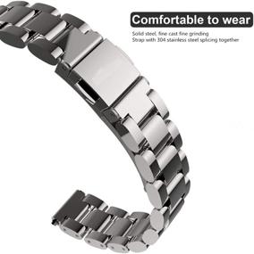 img 2 attached to 🔗 Stainless Steel Replacement Bands for Men and Women - Fitbit Inspire HR/Fitbit Inspire/Fitbit Inspire 2 Compatible Bands