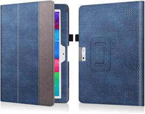 img 3 attached to 📱 Fintie Indigo Tablet Case - Premium PU Leather Stand Cover for ZONKO K105 10.1, MEIZE 10, Dragon Touch Notepad K10 / Max10 10.1 Tablet. Compatible with Lectrus, Victbing, Hoozo, Winsing 10 Android Tablets.