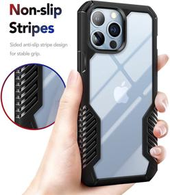 img 1 attached to 📱 Military Grade Shockproof iPhone 13 Pro Max Case - MOBOSI Vanguard Armor Protective Cover (Matte Black)