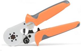 img 4 attached to IWISS Wire Ferrule Crimping Tool with Hexagonal Crimp Profile - Self-adjusting Crimper for AWG23-10 Insulated Terminal & Non-insulated Ferrule