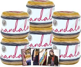 img 4 attached to 🧶 Lion Brand Mandala Yarn Centaur - 6 Pack with Pattern Cards - Colorful Fibers for Craft Projects