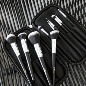 img 1 attached to DUcare 10-Piece Makeup Brushes Set - Professional Synthetic Kabuki Brushes with Cases for Women - Premium Foundation Blending, Face Powder, Blush, Concealer, Eyeshadow Brushes with Bag - Perfect Gift