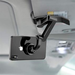 img 1 attached to 📱 WixGear Fast Swift-Snap TM Technology Universal Visor Magnetic Car Mount Holder, Magnetic Cell Phone Mount (Visor Mount) for Cell Phones