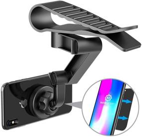 img 2 attached to 📱 WixGear Fast Swift-Snap TM Technology Universal Visor Magnetic Car Mount Holder, Magnetic Cell Phone Mount (Visor Mount) for Cell Phones