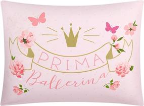 img 2 attached to 🩰 Heritage Kids Prima Ballerina Full Comforter Set: Pink Ultra Soft Lightweight Microfiber, All Season, Machine Washable, Alternative bedding