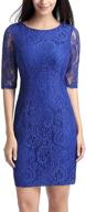 👗 stylish lace overlay sheath dress for women by phistic logo